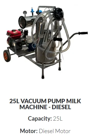 Vacuum Pump 25 L — Diesel · Single Point