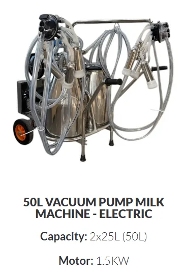 Vacuum Pump 50 L — Electric · Double Point