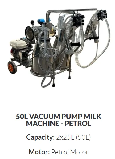 Vacuum Pump 50 L — Petrol · Double Point